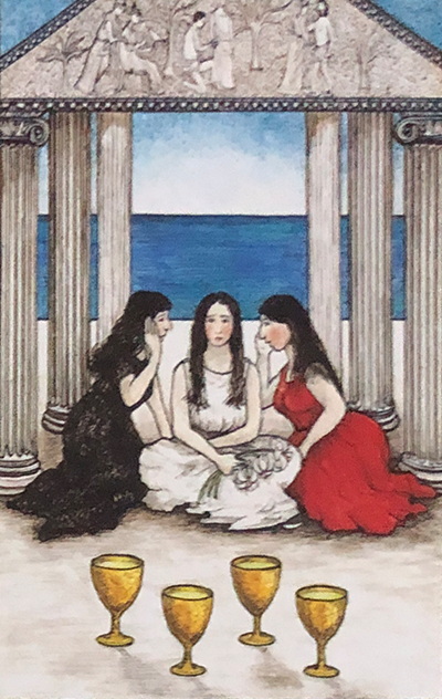 Mythic Tarot Minor Arcana ~ The Four of Cups